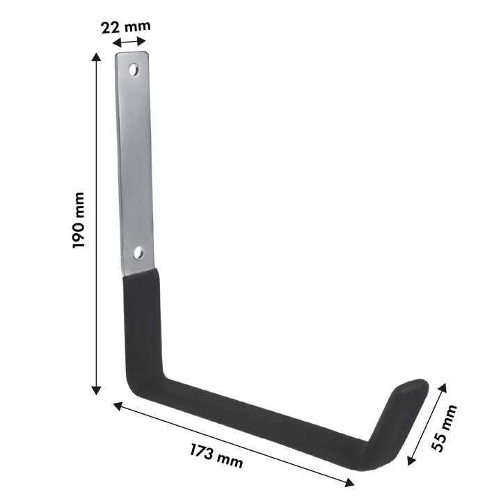 Suport de perete din oțel pentru anvelope Maclean MC-483, greutate maxima 5 kg, negru