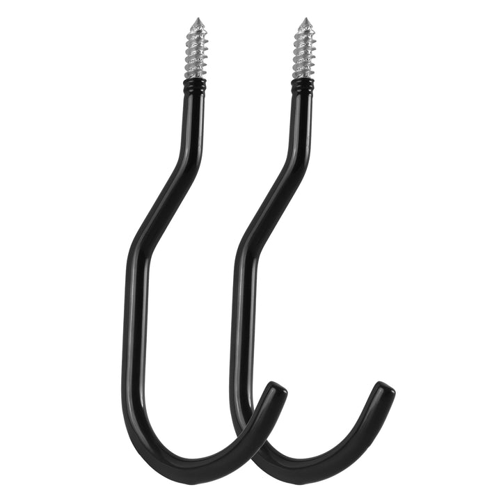 Set de 2 cârlige de tavan Maclean, pentru scară, bicicletă, furtun de grădină, oțel, greutate max. 10 kg/suport, MC-485