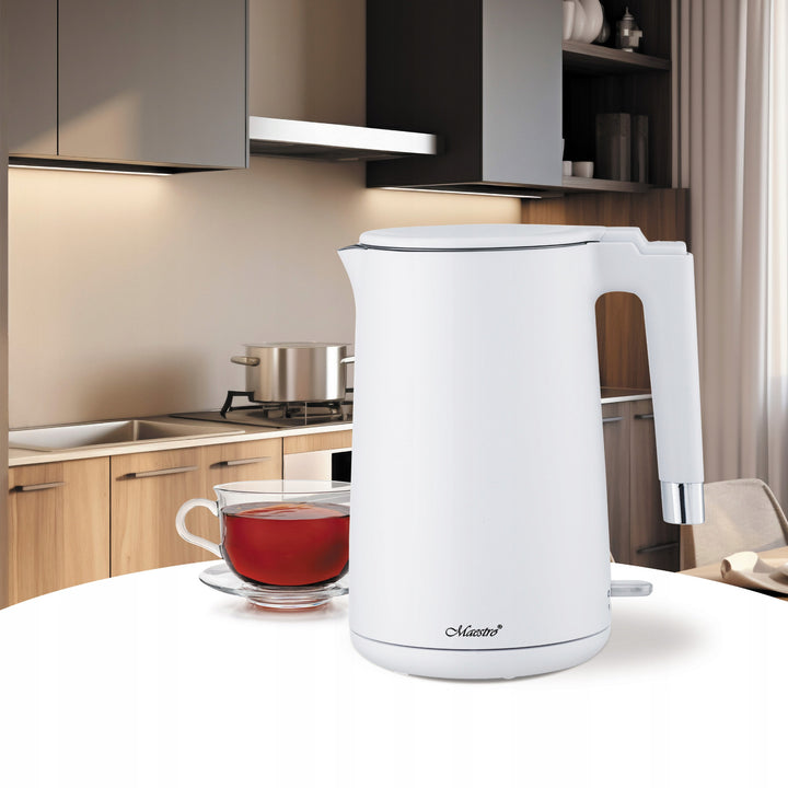 Ceainic electric Maestro, 1800W, 1.7l, alb, MR-026