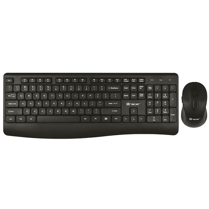 Set tastatura cu mouse wireless Tracer Bartix II RF Nano, negru