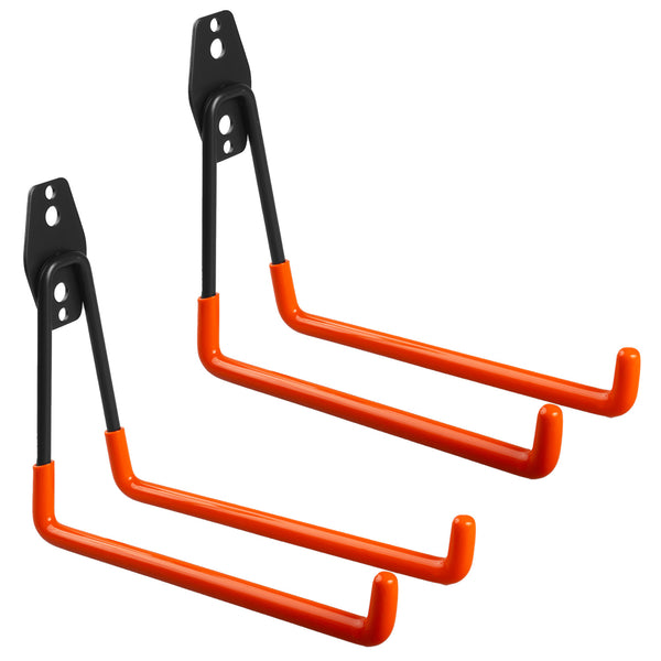 Set 2 suporturi de perete pentru bicicleta Maclean, pentru anvelope, unelte de grădină, scari, furtunuri, biciclete, greutate max. 25 kg, MC-444, 2 buc
