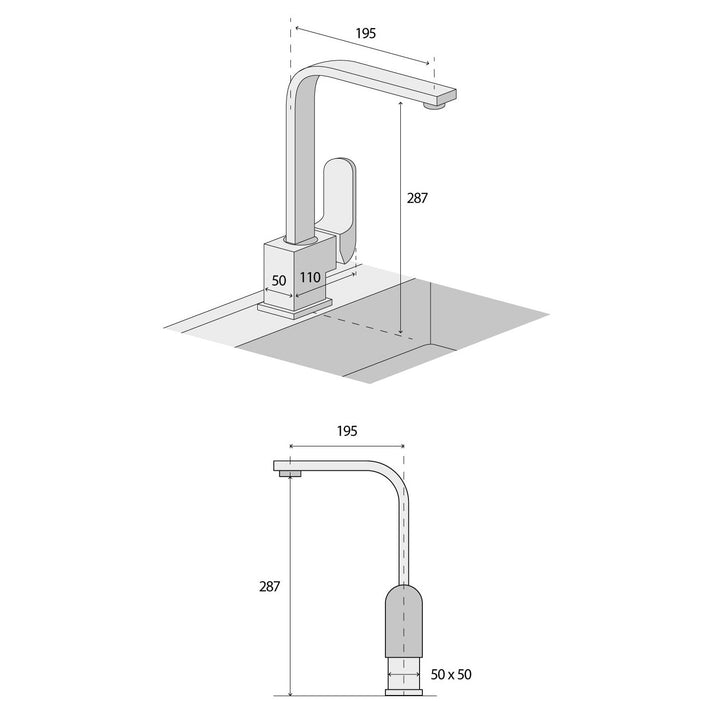 Concept mixer de bucătărie, mixer cu pârghie, pivotant 360st. BDG6529bc