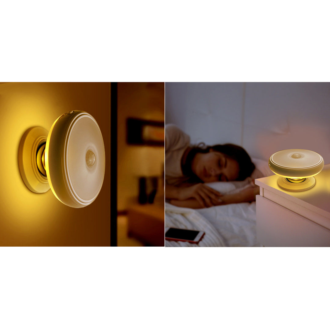 Lampă LED cu senzor de mișcare Maclean, magnet, lumină de fundal, moduri de iluminare: continuă, senzor PIR, 3xAA, MCE223, 2 bucăți