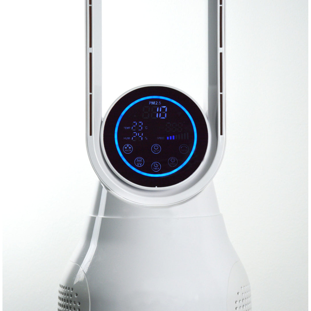 Ventilator cu coloană fără lamă Plasma și purificator de aer Air Essence LevanteLift cu funcție de ionizare