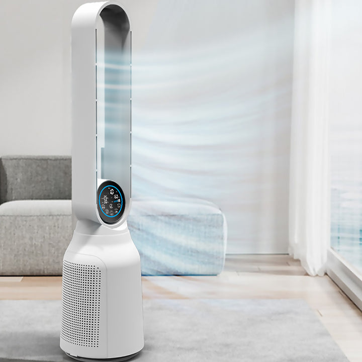 Ventilator cu coloană fără lamă Plasma și purificator de aer Air Essence LevanteLift cu funcție de ionizare