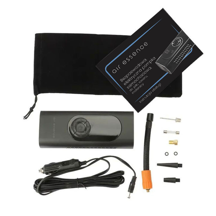 Pompă electrică fără fir pentru mașină, minge, bicicletă, saltea, Air-Essence Pampero 80W-6BAR-100PSI-2000mAh