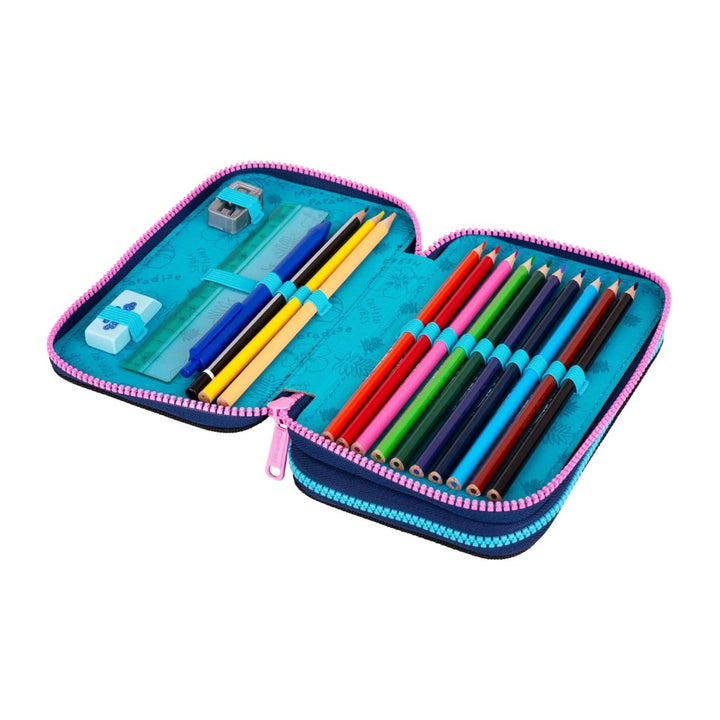 Valiză pentru creioane Coolpack, cu două compartimente, cu accesorii, Stitch, Jumper 2