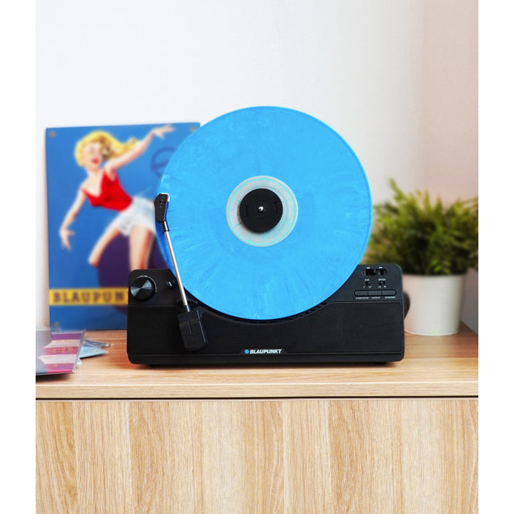 Blaupunkt Vertical Turntable, Bluetooth, 2x5W RMS, negru, VT100BK