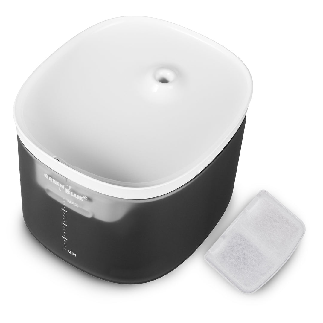GreenBlue dozator automat de apă / băutură pentru animale, 3L, USB 5V1A, GB392 + 6 filtre de rezervă GB394