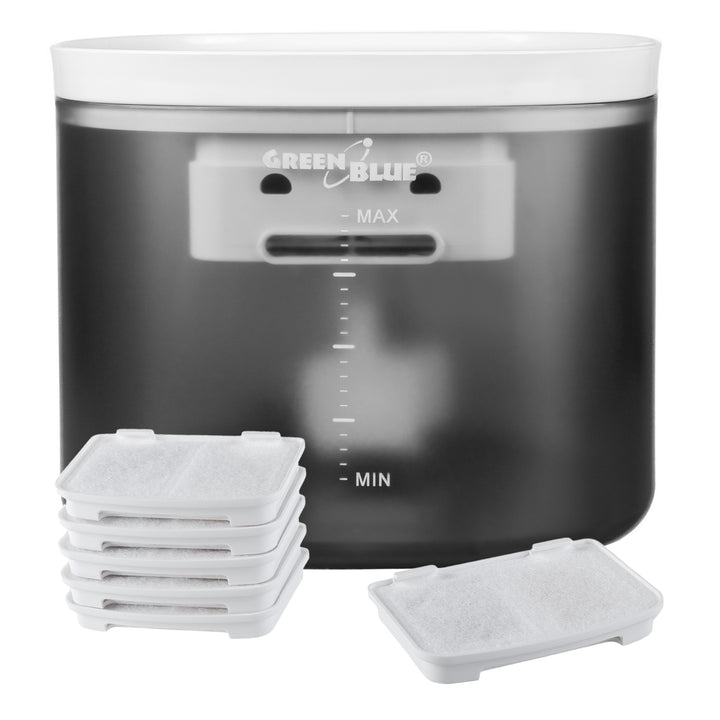 GreenBlue dozator automat de apă / băutură pentru animale, 3L, USB 5V1A, GB392 + 6 filtre de rezervă GB394