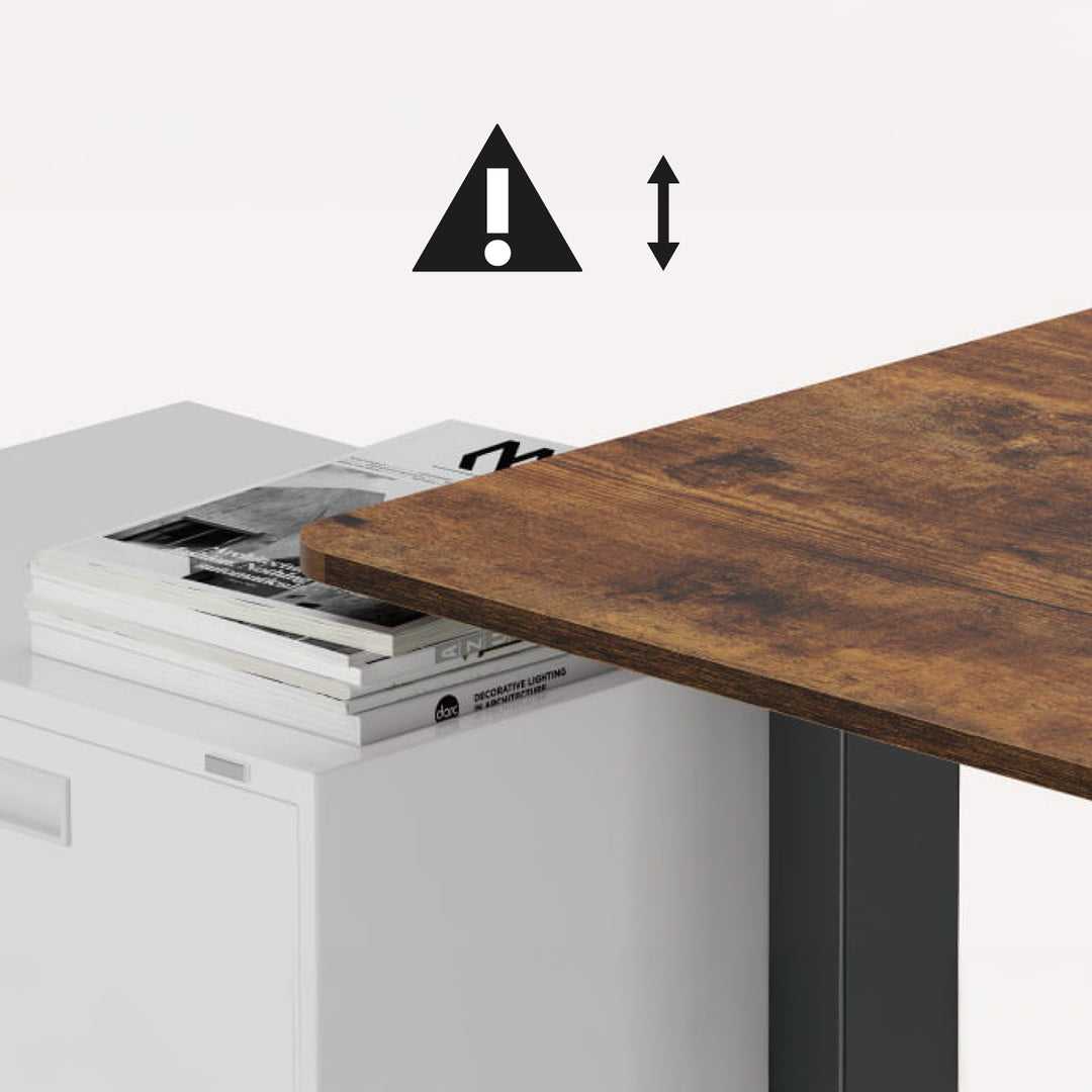 Birou electric cu înălțime reglabilă Ergo Office, înălțime max. 1160mm, max - 80 kg, fără blat, negru, ER-400 B
