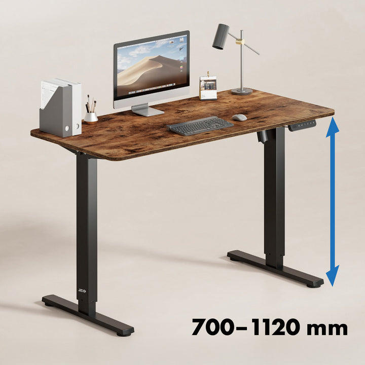 Birou electric cu înălțime reglabilă Ergo Office, înălțime max. 1160mm, max - 80 kg, fără blat, negru, ER-400 B