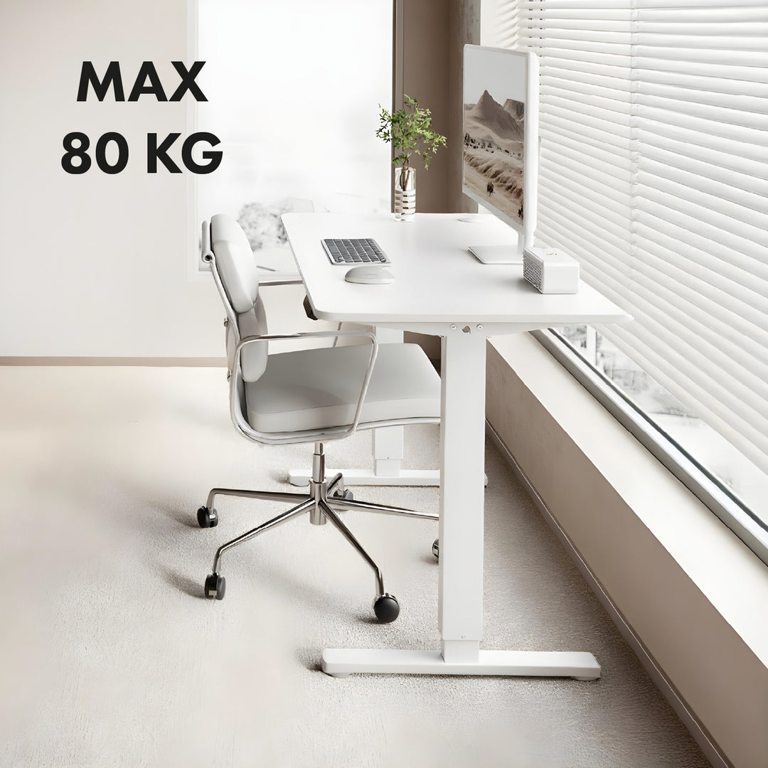 Birou electric cu înălțime reglabilă Ergo Office, înălțime max. 1160mm, max - 80 kg, fără blat, alb, ER-400 W