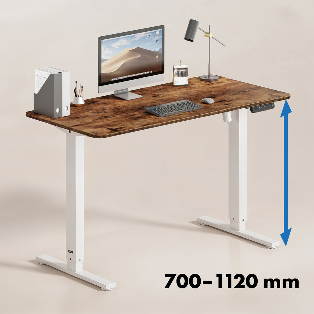 Birou electric cu înălțime reglabilă Ergo Office, înălțime max. 1160mm, max - 80 kg, fără blat, alb, ER-400 W