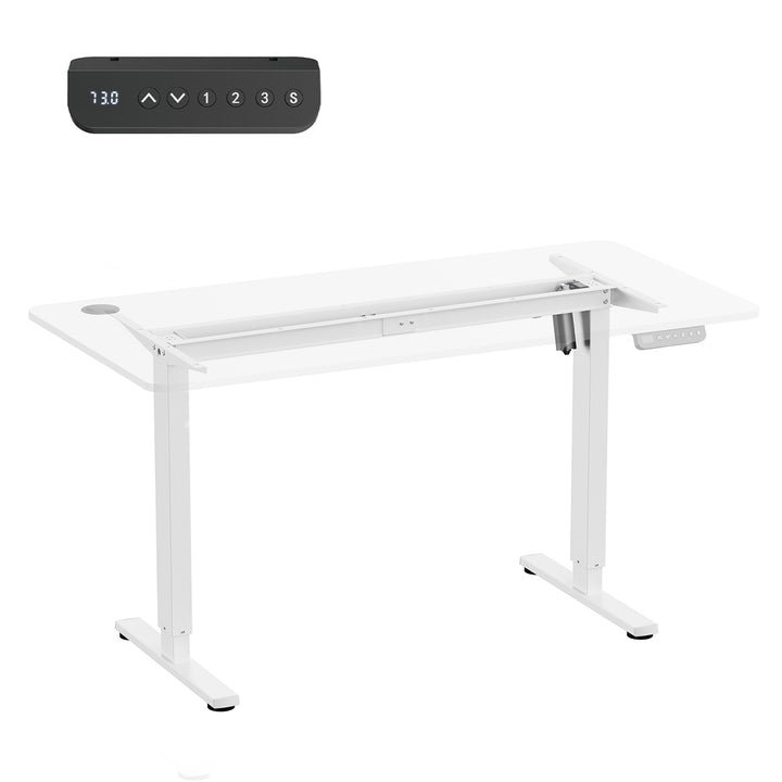 Birou electric cu înălțime reglabilă Ergo Office, înălțime max. 1160mm, max - 80 kg, fără blat, alb, ER-400 W