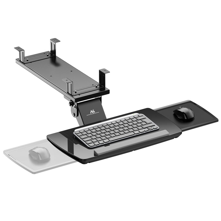 Suport tastatură Maclean sub birou, reglabil, max. 5kg, negru, MC-156 B