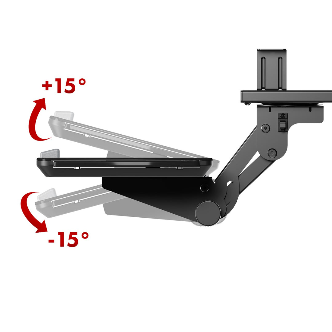 Suport tastatură Maclean sub birou, reglabil, max. 5kg, negru, MC-156 B