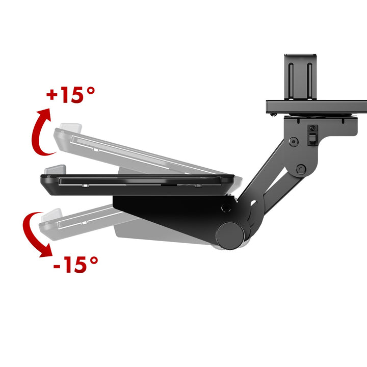 Suport tastatură Maclean sub birou, reglabil, max. 5kg, negru, MC-156 B