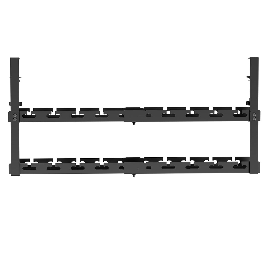 Maclean organizator de cabluri sub birou, încărcare max. 5kg, max. 728mm, 2 nivele, negru, MC-102 B