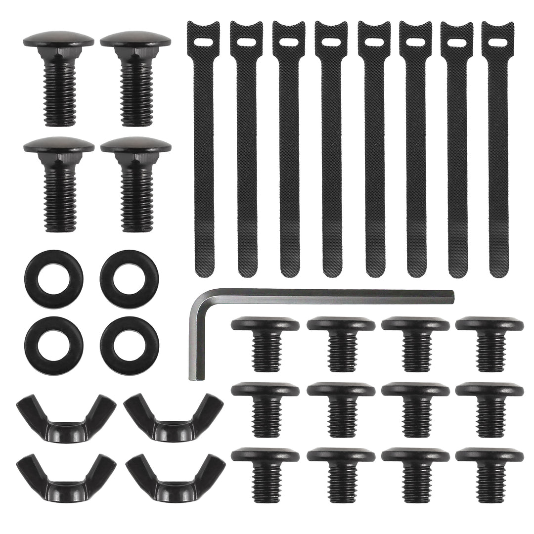 Maclean organizator de cabluri sub birou, încărcare max. 5kg, max. 728mm, 2 nivele, negru, MC-102 B