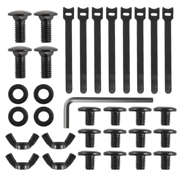 Maclean organizator de cabluri sub birou, încărcare max. 5kg, max. 728mm, 2 nivele, negru, MC-102 B