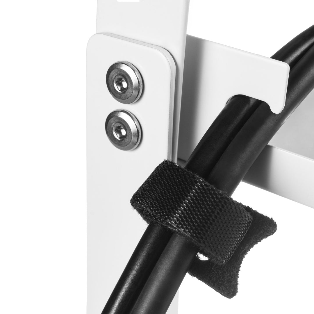 Maclean organizator de cabluri sub birou, sarcina max. 5kg, max. 728mm, alb, MC-103 W