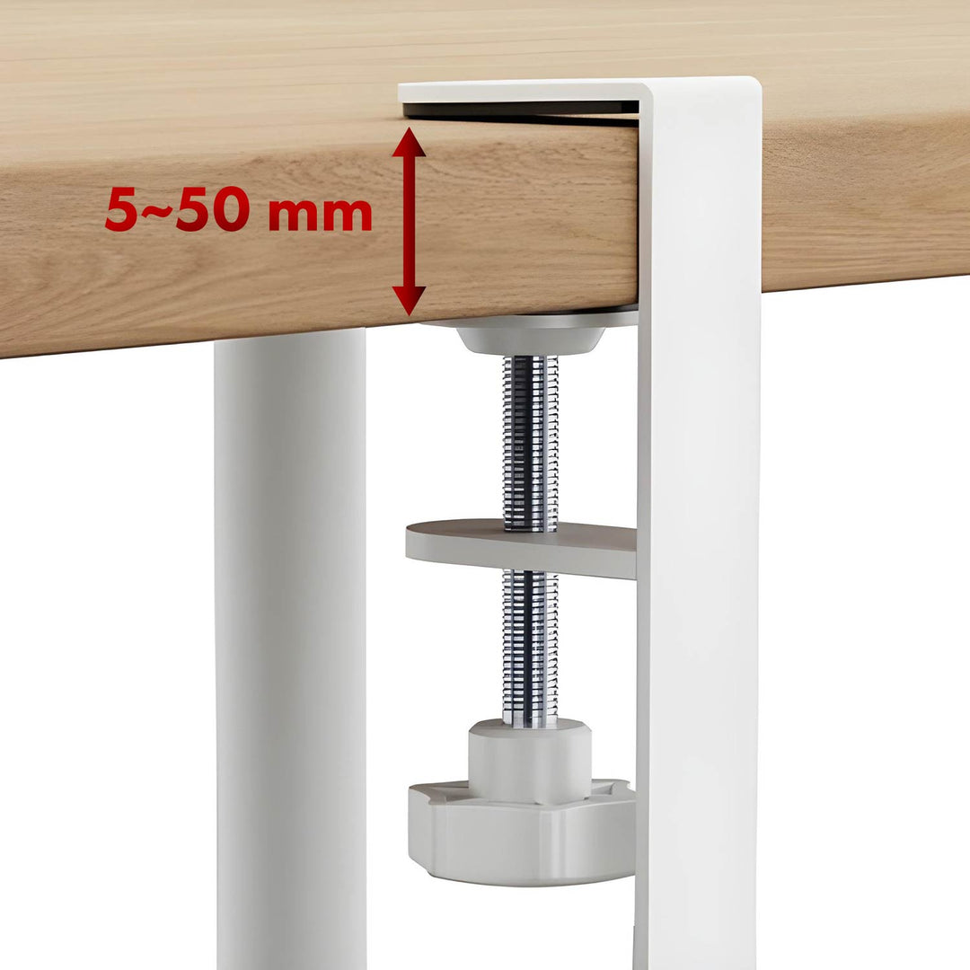 Maclean organizator de cabluri sub birou, sarcina max. 5kg, max. 728mm, alb, MC-103 W