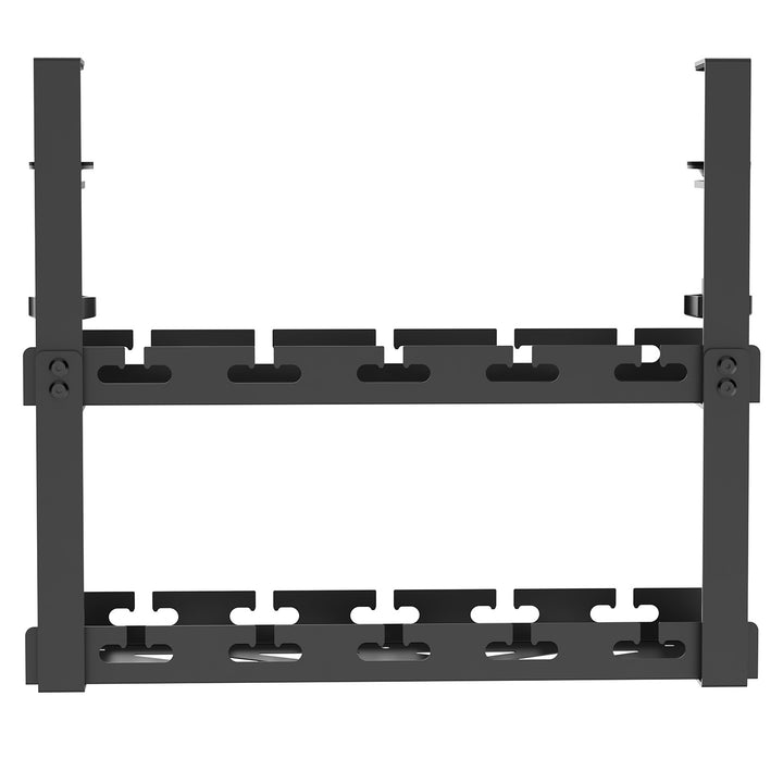 Maclean organizator de cabluri sub birou, sarcina max. 5kg, 2 nivele, negru, MC-104 B