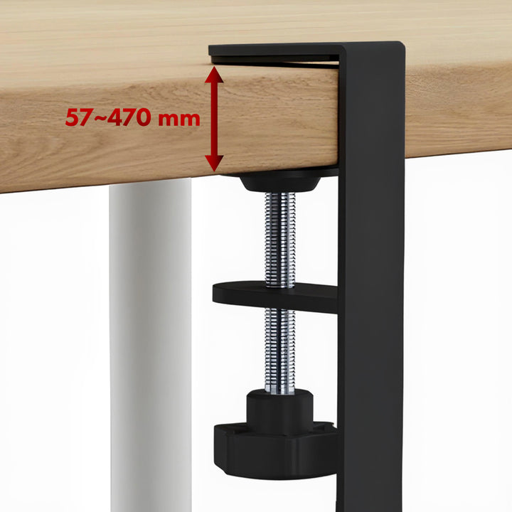 Maclean organizator de cabluri sub birou, sarcina max. 5kg, 2 nivele, negru, MC-104 B
