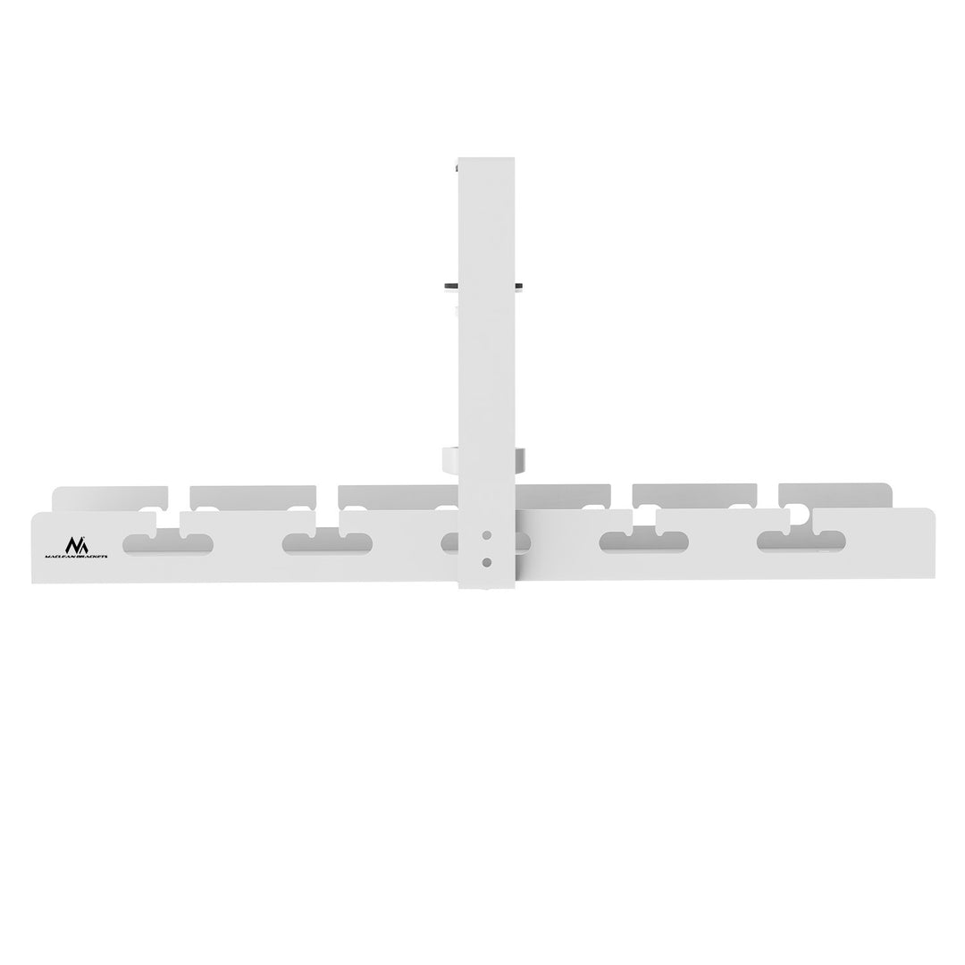 Maclean organizator de cabluri sub birou, încărcare max. 5 kg, alb, MC-105 W