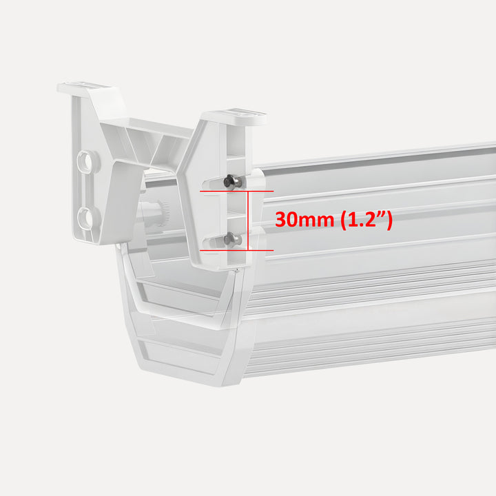 Maclean organizator de cabluri/extensiuni sub birou, încărcare max. 5 kg, alb, MC-106 W