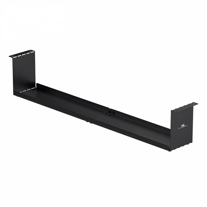 Maclean organizator compact de cabluri sub birou, sarcină max. 5 kg, negru, MC-107 B