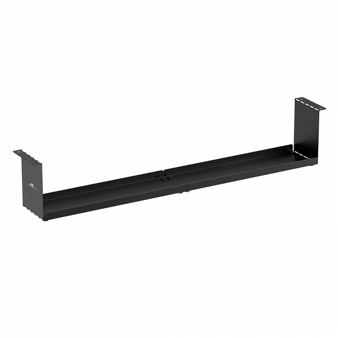 Maclean organizator compact de cabluri sub birou, sarcină max. 5 kg, negru, MC-107 B