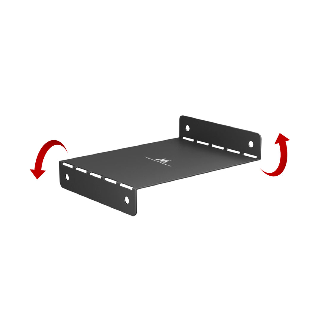 Maclean organizator compact de cabluri sub birou, sarcină max. 5 kg, negru, MC-107 B