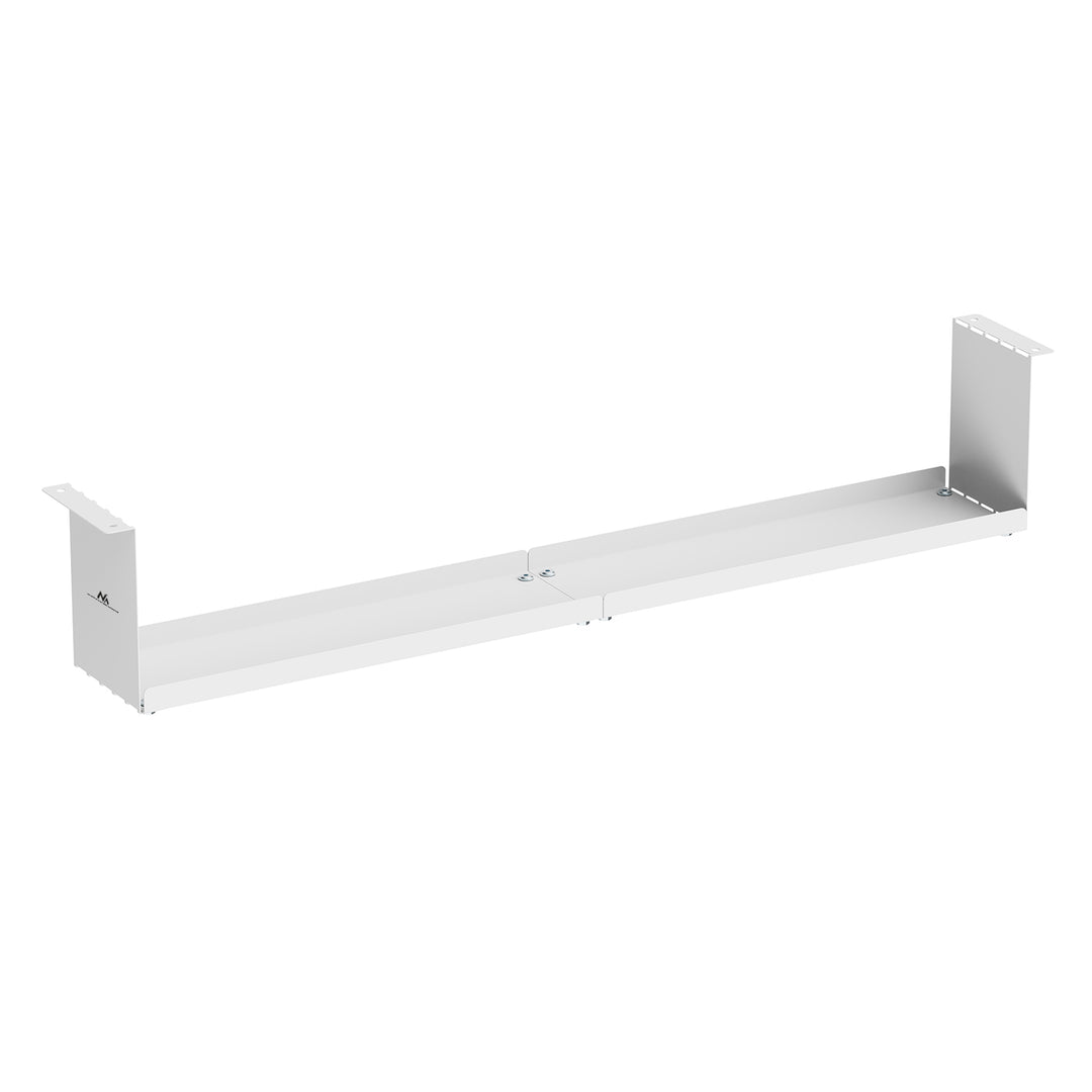 Maclean organizator compact de cabluri sub birou, sarcină max. 5 kg, alb, MC-107 W