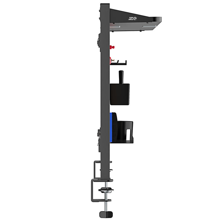 Separator de birou / organizator Ergo Office, sarcină max. 10kg, alb și tablă de plută, lățime 1250mm, negru,ER-300 B
