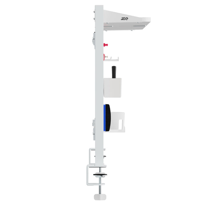 Separator de birou / organizator Ergo Office, sarcină max. 10kg, alb și tablă de plută, lățime 1250mm, alb, ER-300 W
