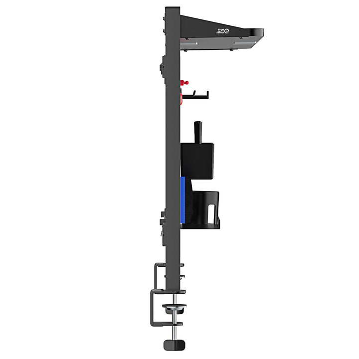 Separator de birou / organizator Ergo Office, încărcare max. 10kg, tablă albă, lățime 1116mm, negru, ER-301 B