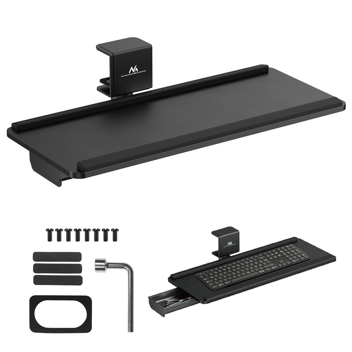 Suport pentru tastatură Maclean undesk, sarcină max. 5 kg, reglabil orizontal și vertical, negru, MC-108 B