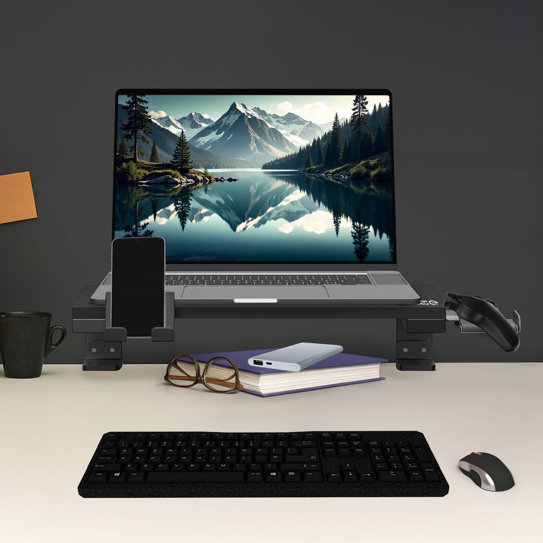 Suport laptop / monitor Ergo Office, sarcina max. 20kg, pentru diag. 13-32", negru, ER-303 B