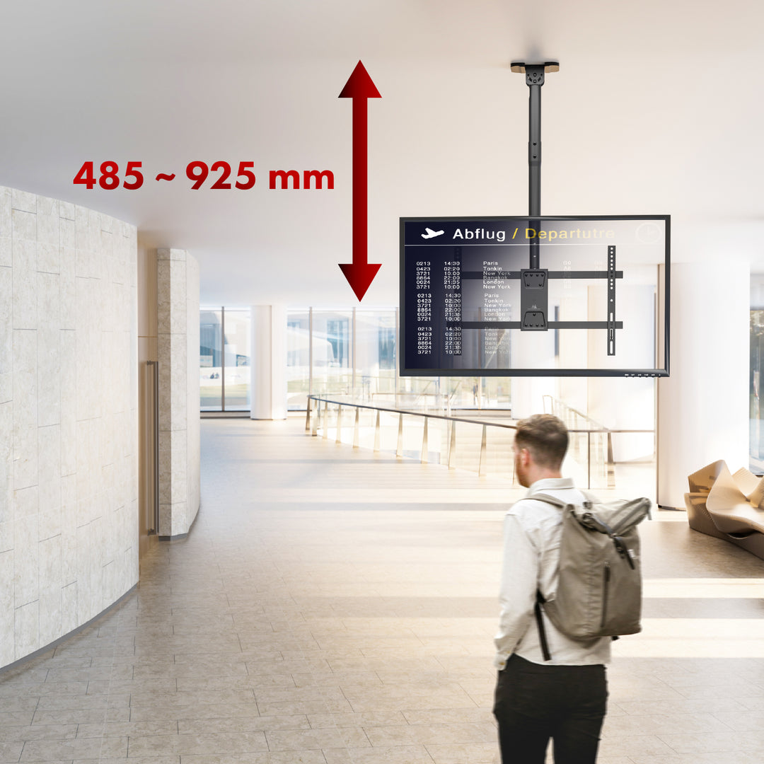 Suport de plafon pentru Maclean TV, sarcina max. 60kg, 43-86", max VESA 600x400, MC-112 B