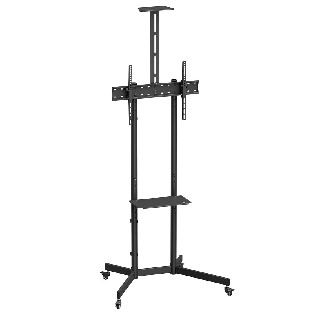 Maclean TV stand / cărucior, raft cameră, pe roți, 37-70", încărcare max. 45kg/5kg raft, max. VESA 600x400, MC-113 B