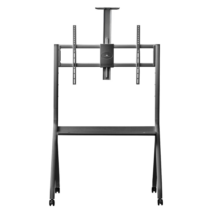 Maclean TV stand / cărucior, raft cameră, pe roți, 55-100", încărcare max. 120kg/10kg raft, max. VESA 900x600, negru, MC-114 B