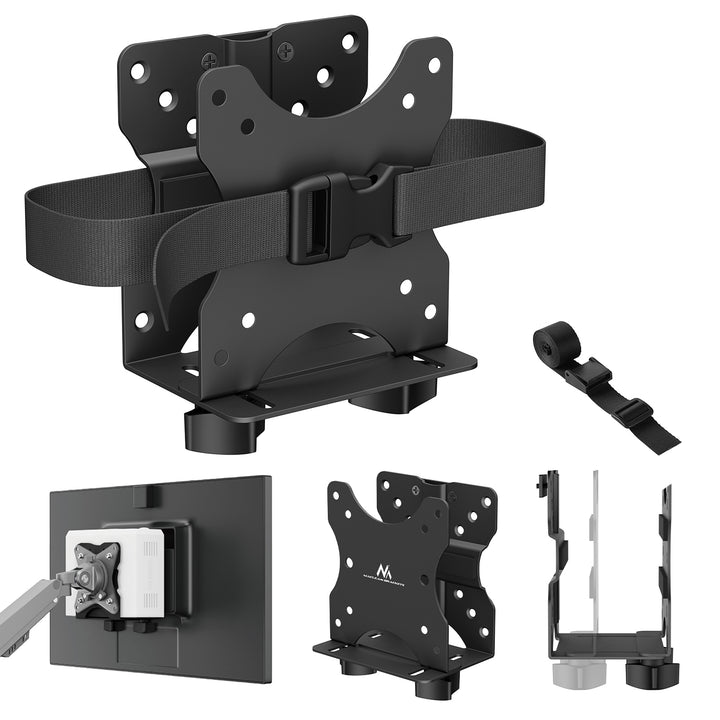 Maclean mini suport pentru calculator, interval 17-70mm, compatibil VESA, sarcina max. 5kg, negru, MC-115 B