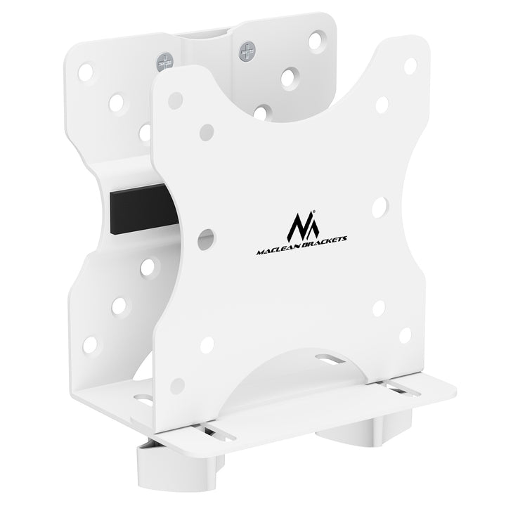 Maclean mini suport pentru calculator, interval 17-70mm, compatibil VESA, sarcina max. 5kg, alb, MC-115 W