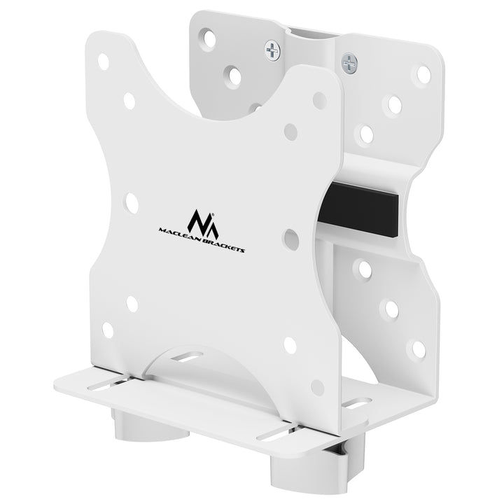 Maclean mini suport pentru calculator, interval 17-70mm, compatibil VESA, sarcina max. 5kg, alb, MC-115 W