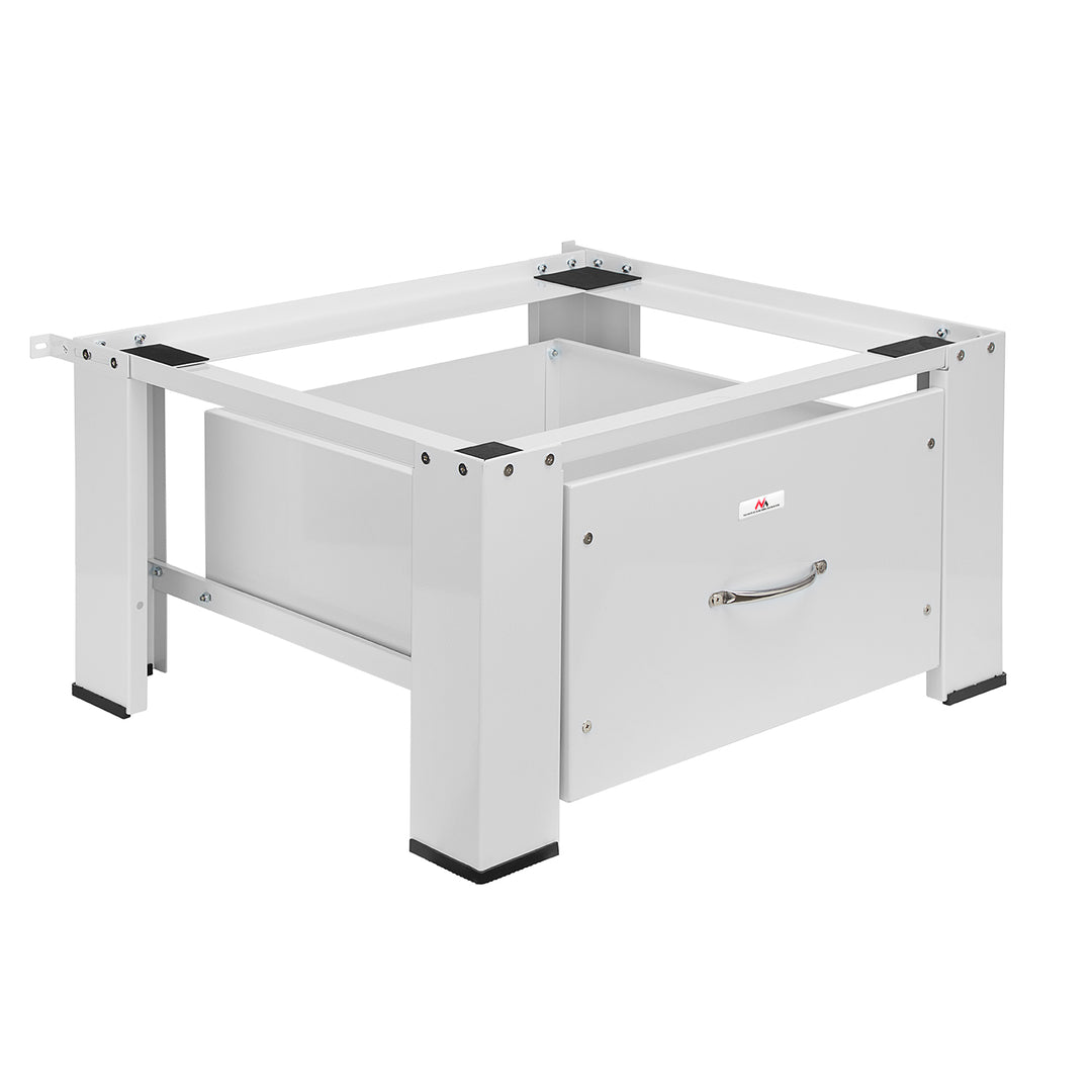 Baza pentru masina de spalat / uscator cu sertar Maclean, sarcina max. 150kg, alb, MC-117 W