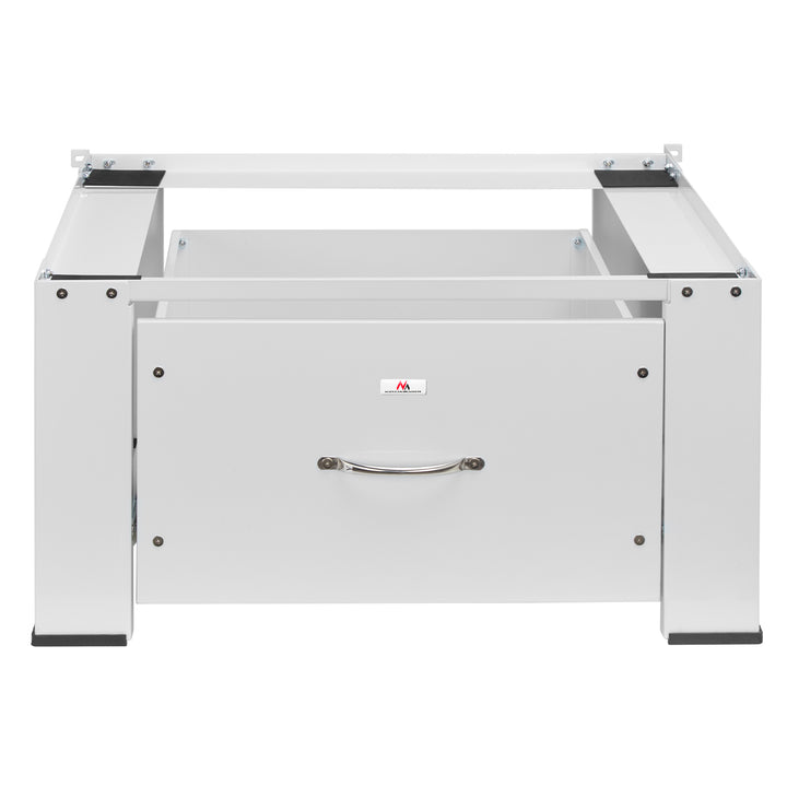 Baza pentru masina de spalat / uscator cu sertar Maclean, sarcina max. 150kg, alb, MC-117 W