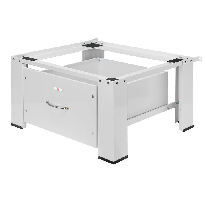 Baza pentru masina de spalat / uscator cu sertar Maclean, sarcina max. 150kg, alb, MC-117 W