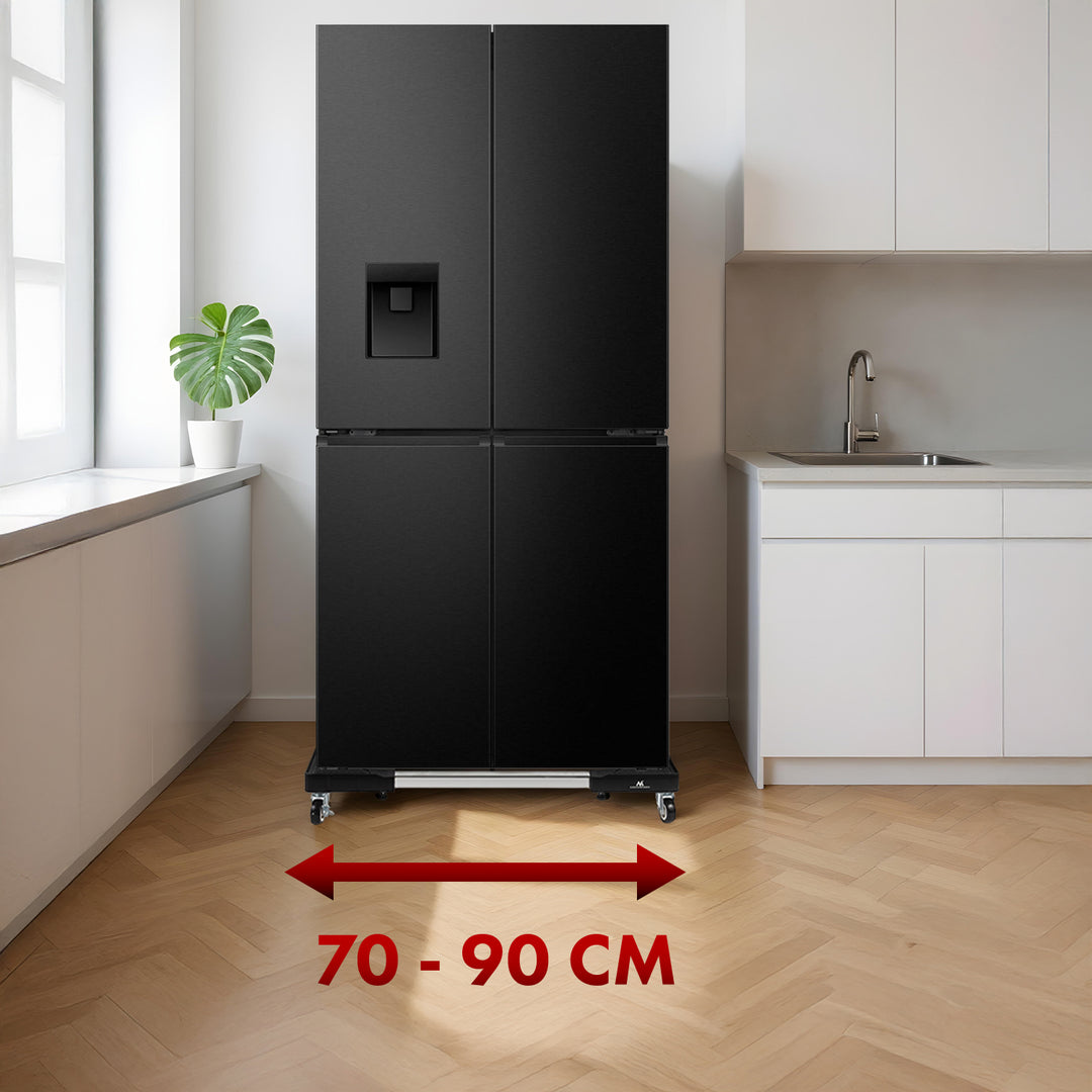 Suport mobil pentru mașini de spălat Maclean, blocare cu roți, lățime 700-900 mm, universal, până la 200 kg, MC-119 B